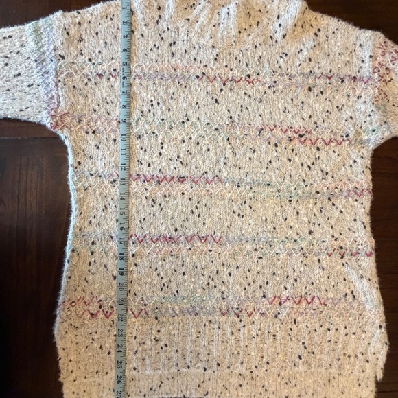 NWT Christopher & Banks Multicolored Speckled Mock Sweater, Size Large - Picture 13 of 14